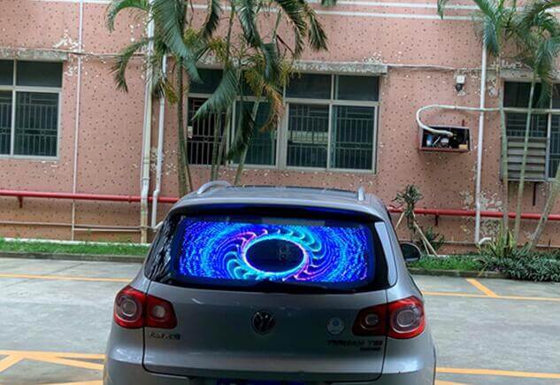 Auto-Heckscheibe Transparentes Led-Display