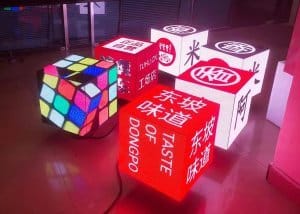 Cube LED Display,cube retail display,cube led screen