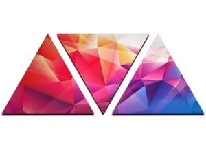 triangoli a led, schermi a triangolo, schermo a led a triangolo, display a led a triangolo
